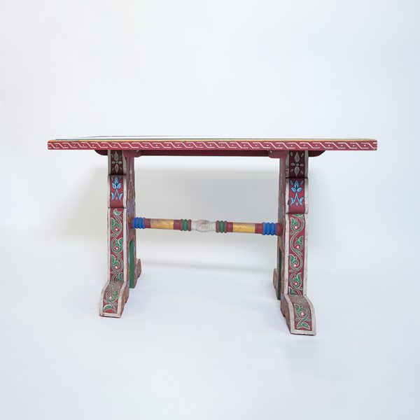 Table en Bois Peinte à la Main